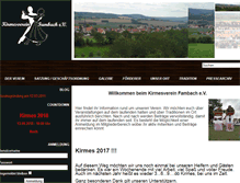 Tablet Screenshot of kirmesverein-fambach.de